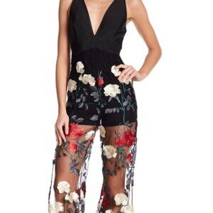 NWOT - WOW Couture Embroidered Jumpsuit